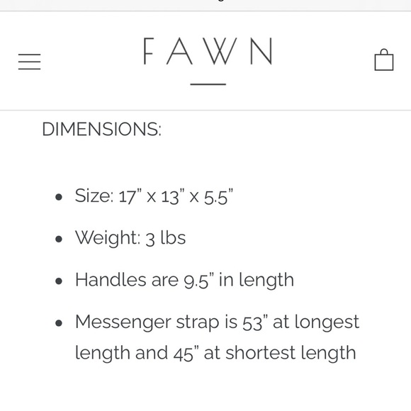 FAWN DESIGN TOTE - Picture 8 of 8